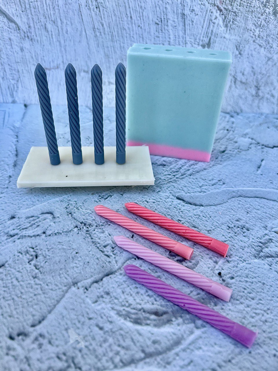 mini candle silicone mold